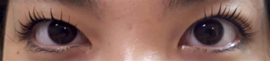沖縄まつげパーマ・那覇まつげパーマ施術後の写真：まつ毛パーマ
